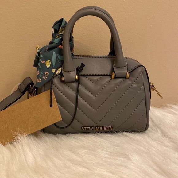 NWT Steve Madden Mini Crossbody - Grey - Picture 1 of 14
